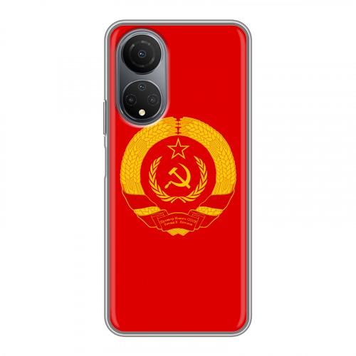 Дизайнерский силиконовый чехол для Huawei Honor X7 Флаг СССР