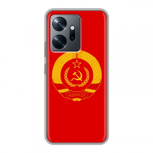 Дизайнерский силиконовый чехол для Infinix Zero 20 Флаг СССР
