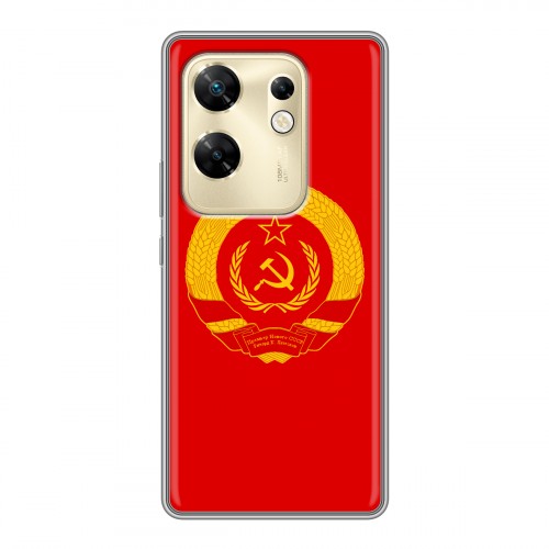 Дизайнерский пластиковый чехол для Infinix Zero 30 4G Флаг СССР