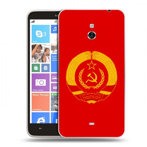 Дизайнерский пластиковый чехол для Nokia Lumia 1320 Флаг СССР