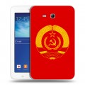 Дизайнерский силиконовый чехол для Samsung Galaxy Tab 3 Lite Флаг СССР