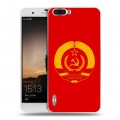 Дизайнерский пластиковый чехол для Huawei Honor 6 Plus Флаг СССР