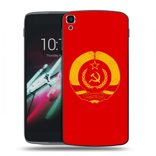 Дизайнерский пластиковый чехол для Alcatel One Touch Idol 3 (5.5) Флаг СССР