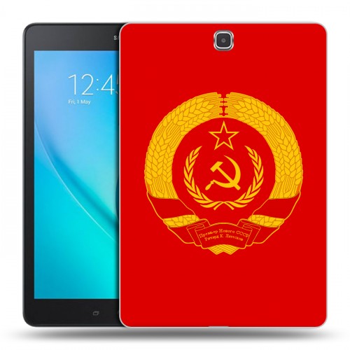 Дизайнерский силиконовый чехол для Samsung Galaxy Tab A 9.7 Флаг СССР