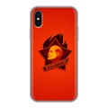 Дизайнерский силиконовый чехол для Iphone x10 Флаг СССР