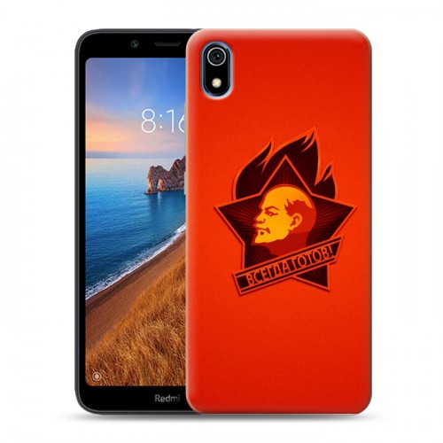 Дизайнерский силиконовый чехол для Xiaomi RedMi 7A Флаг СССР