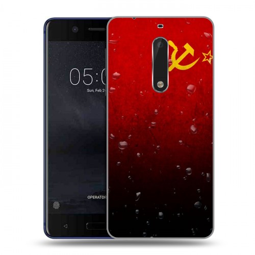 Дизайнерский пластиковый чехол для Nokia 5 Флаг СССР