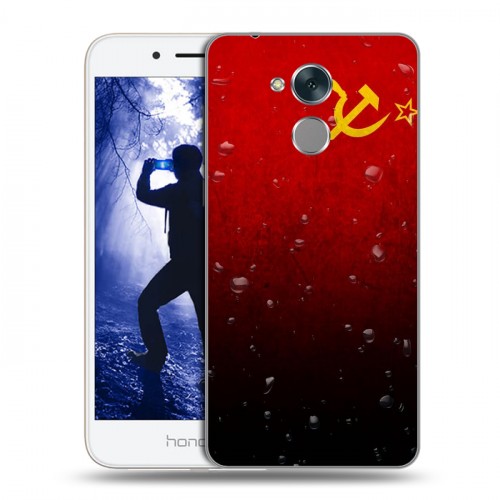 Дизайнерский пластиковый чехол для Huawei Honor 6A Флаг СССР