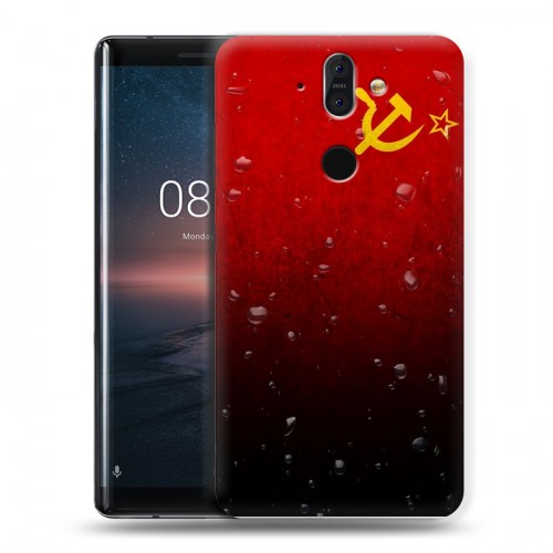 Дизайнерский пластиковый чехол для Nokia 8 Sirocco Флаг СССР