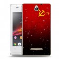 Дизайнерский пластиковый чехол для Sony Xperia E Флаг СССР