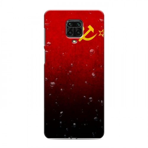 Дизайнерский силиконовый чехол для Xiaomi Redmi Note 9 Pro Флаг СССР