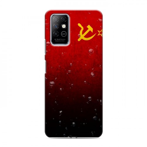 Дизайнерский пластиковый чехол для Infinix Note 8 Флаг СССР