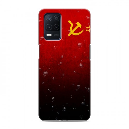 Дизайнерский силиконовый чехол для Realme Narzo 30 5G Флаг СССР