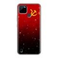 Дизайнерский силиконовый чехол для Realme C21Y Флаг СССР