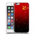 Дизайнерский силиконовый чехол для Iphone 6 Plus/6s Plus Флаг СССР