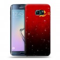 Дизайнерский силиконовый чехол для Samsung Galaxy S6 Edge Флаг СССР