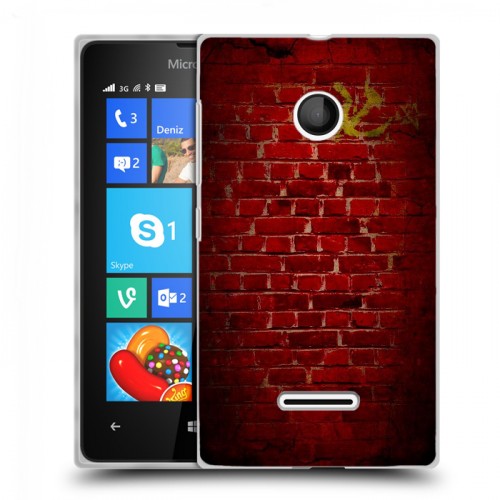 Дизайнерский пластиковый чехол для Microsoft Lumia 435 Флаг СССР