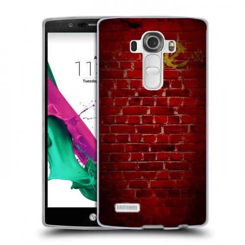 Дизайнерский пластиковый чехол для LG G4 Флаг СССР