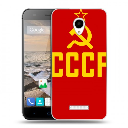 Дизайнерский силиконовый чехол для Micromax Canvas Spark Флаг СССР