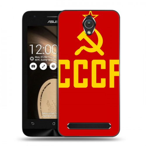 Дизайнерский пластиковый чехол для ASUS Zenfone Go Флаг СССР