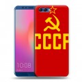 Дизайнерский пластиковый чехол для Huawei Honor View 10 Флаг СССР