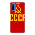 Дизайнерский силиконовый чехол для Xiaomi RedMi 9T Флаг СССР