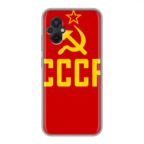 Дизайнерский пластиковый чехол для Xiaomi Poco M5 Флаг СССР