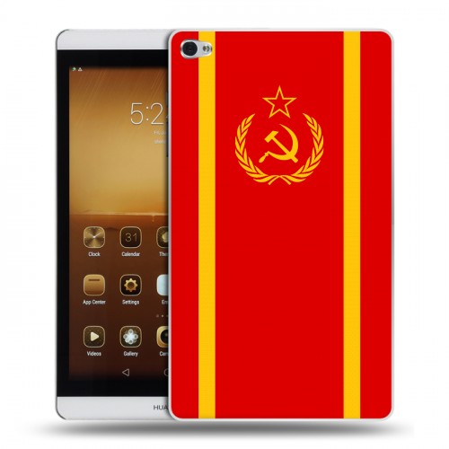 Дизайнерский силиконовый чехол для Huawei MediaPad M2 Флаг СССР