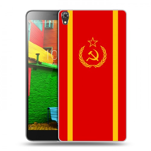 Дизайнерский силиконовый чехол для Lenovo Phab Флаг СССР