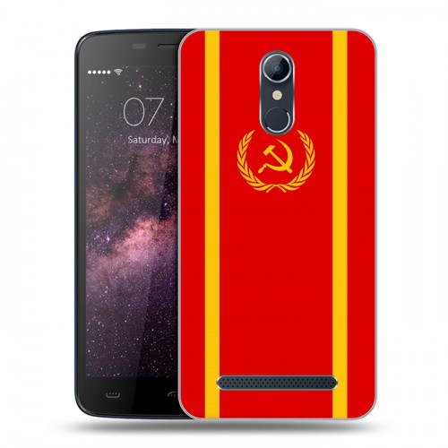Дизайнерский силиконовый чехол для Homtom HT17 Флаг СССР