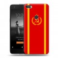 Дизайнерский силиконовый чехол для Alcatel Idol 5S Флаг СССР