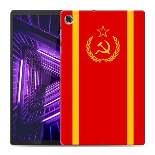 Дизайнерский силиконовый чехол для Lenovo Tab M10 Plus Флаг СССР