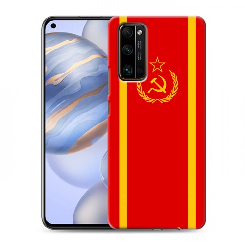 Дизайнерский пластиковый чехол для Huawei Honor 30 Флаг СССР