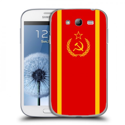 Дизайнерский пластиковый чехол для Samsung Galaxy Grand Флаг СССР