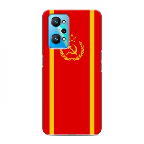 Дизайнерский силиконовый с усиленными углами чехол для Realme GT Neo 2 Флаг СССР