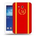 Дизайнерский силиконовый чехол для Samsung Galaxy Tab 3 Lite Флаг СССР