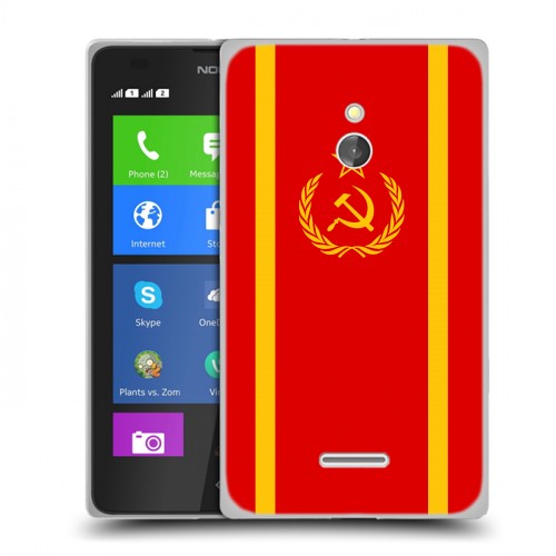 Дизайнерский силиконовый чехол для Nokia XL Флаг СССР