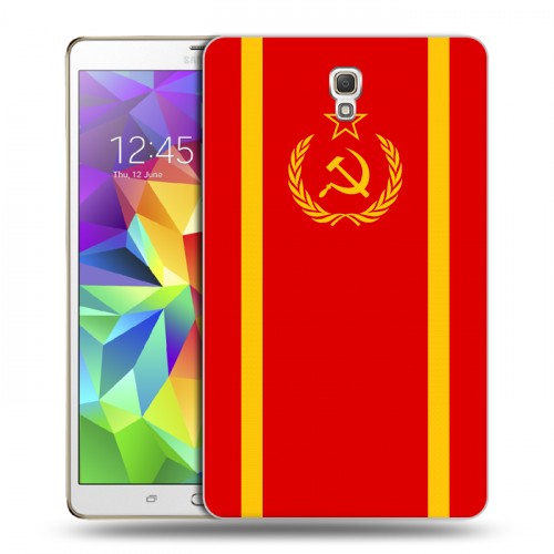 Дизайнерский силиконовый чехол для Samsung Galaxy Tab S 8.4 Флаг СССР