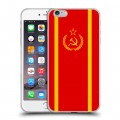 Дизайнерский силиконовый чехол для Iphone 6 Plus/6s Plus Флаг СССР