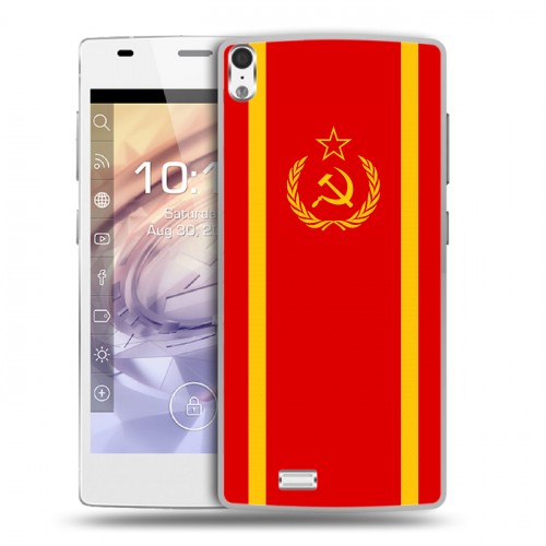 Дизайнерский пластиковый чехол для Prestigio Grace Флаг СССР