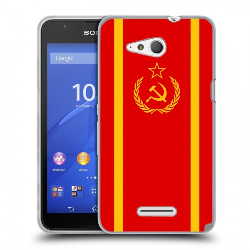 Дизайнерский пластиковый чехол для Sony Xperia E4g Флаг СССР