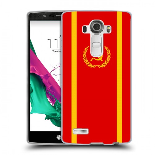 Дизайнерский силиконовый чехол для LG G4 Флаг СССР