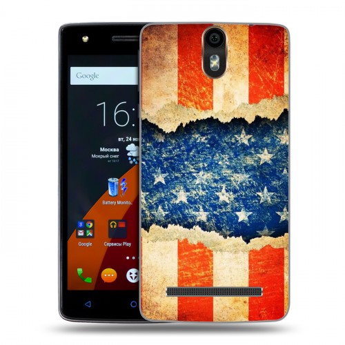 Дизайнерский силиконовый чехол для Wileyfox Storm Флаг США