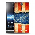 Дизайнерский пластиковый чехол для Sony Xperia S Флаг США