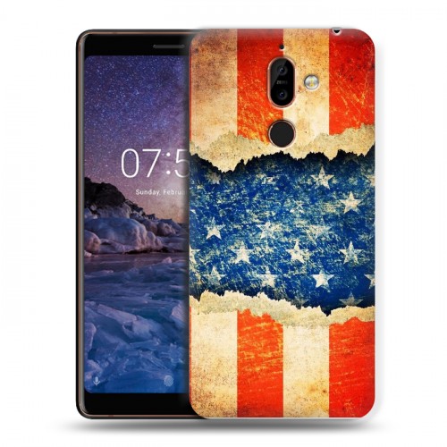 Дизайнерский пластиковый чехол для Nokia 7 Plus Флаг США