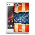 Дизайнерский пластиковый чехол для Sony Xperia L Флаг США