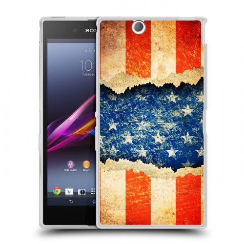 Дизайнерский пластиковый чехол для Sony Xperia Z Ultra  Флаг США