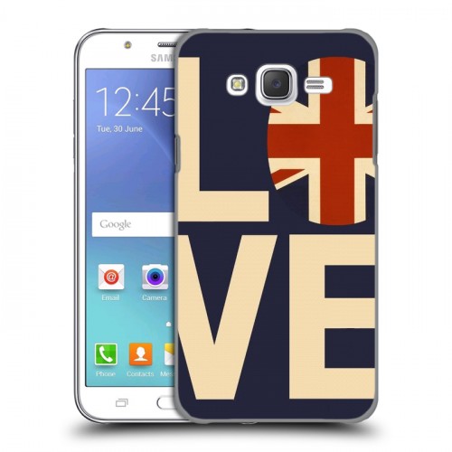 Дизайнерский пластиковый чехол для Samsung Galaxy J5 Флаг Британии