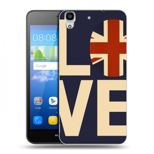 Дизайнерский пластиковый чехол для Huawei Y6 Флаг Британии