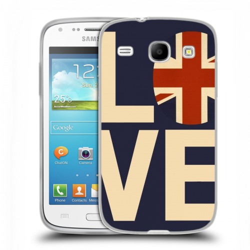 Дизайнерский силиконовый чехол для Samsung Galaxy Core Флаг Британии